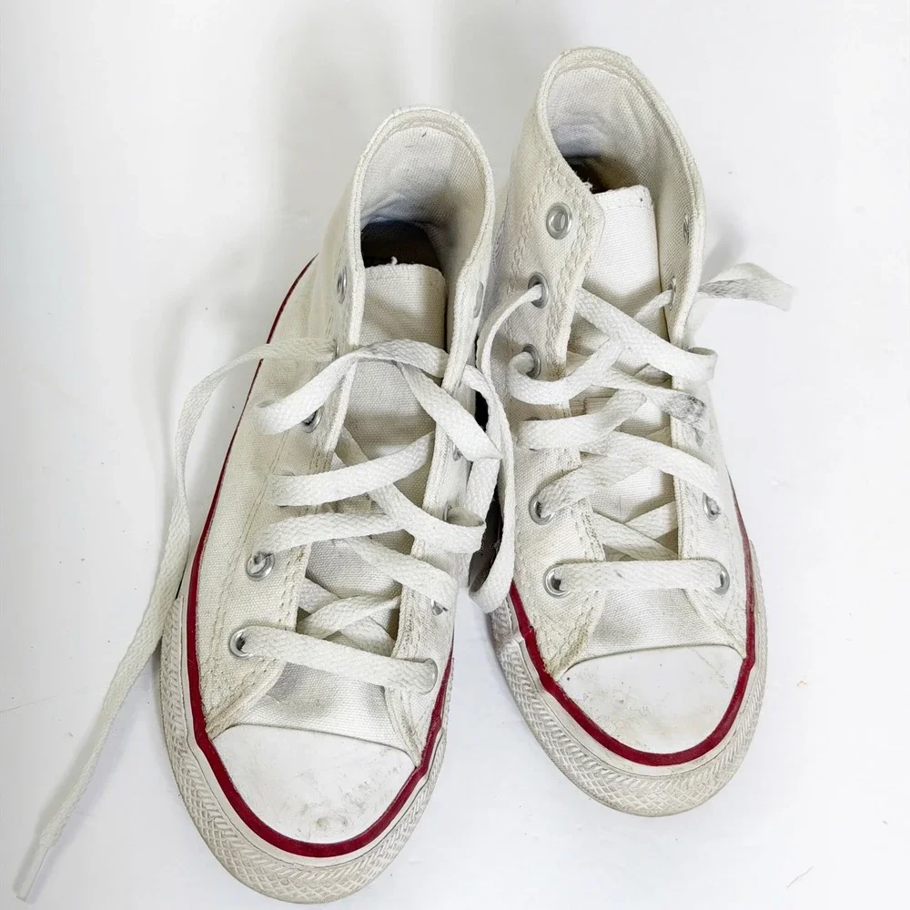 Converse Chuck Taylor High Top Boys 12.5 White Canvas Sneakers